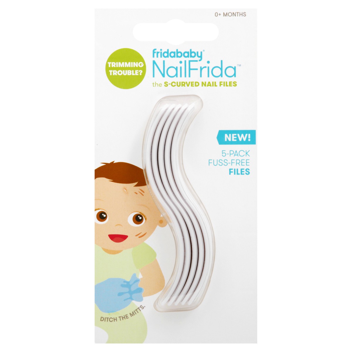 slide 9 of 11, Fridababy NAILFRIDA 5-Pack S-Curved Nail Files 5 ea, 5 ct