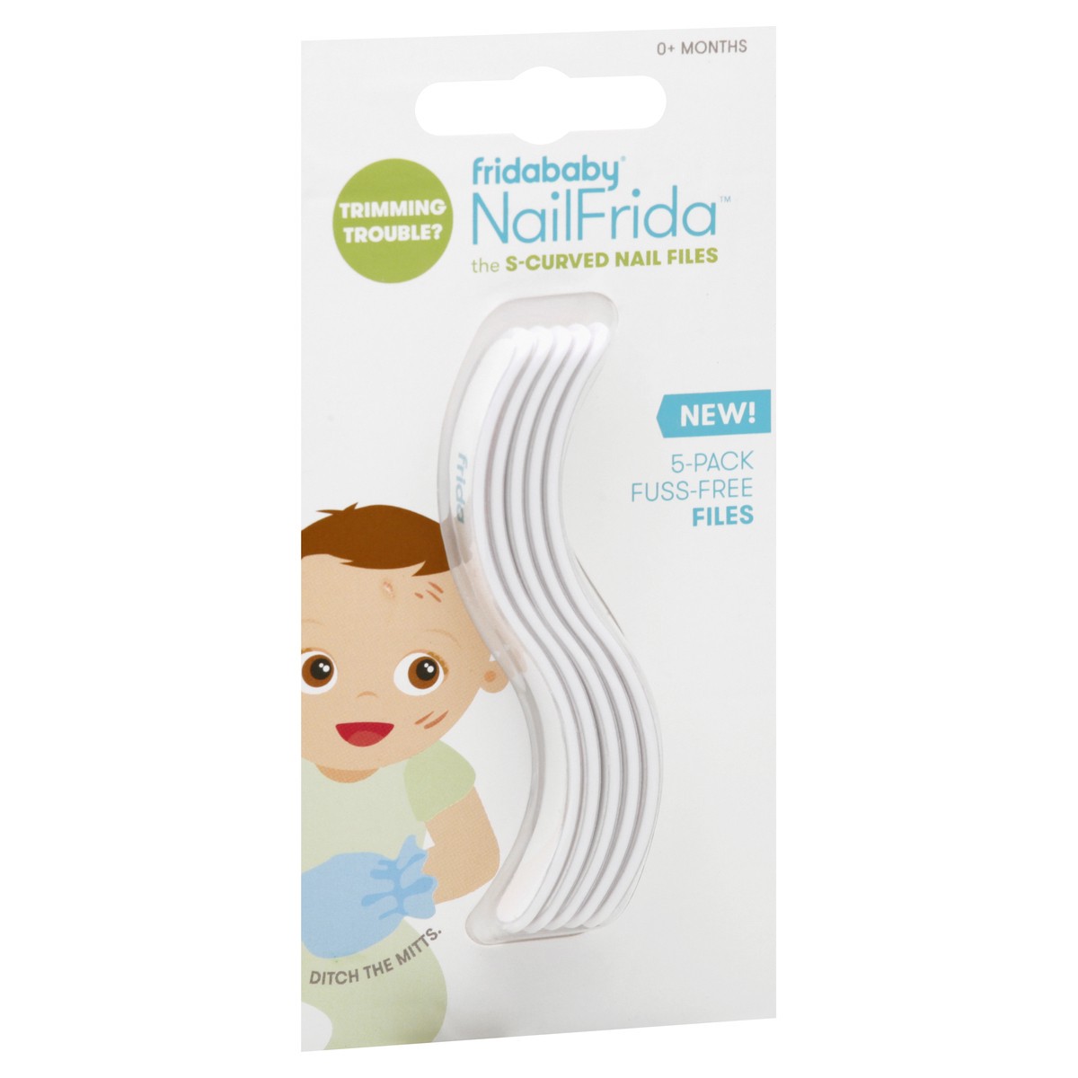 slide 10 of 11, Fridababy NAILFRIDA 5-Pack S-Curved Nail Files 5 ea, 5 ct