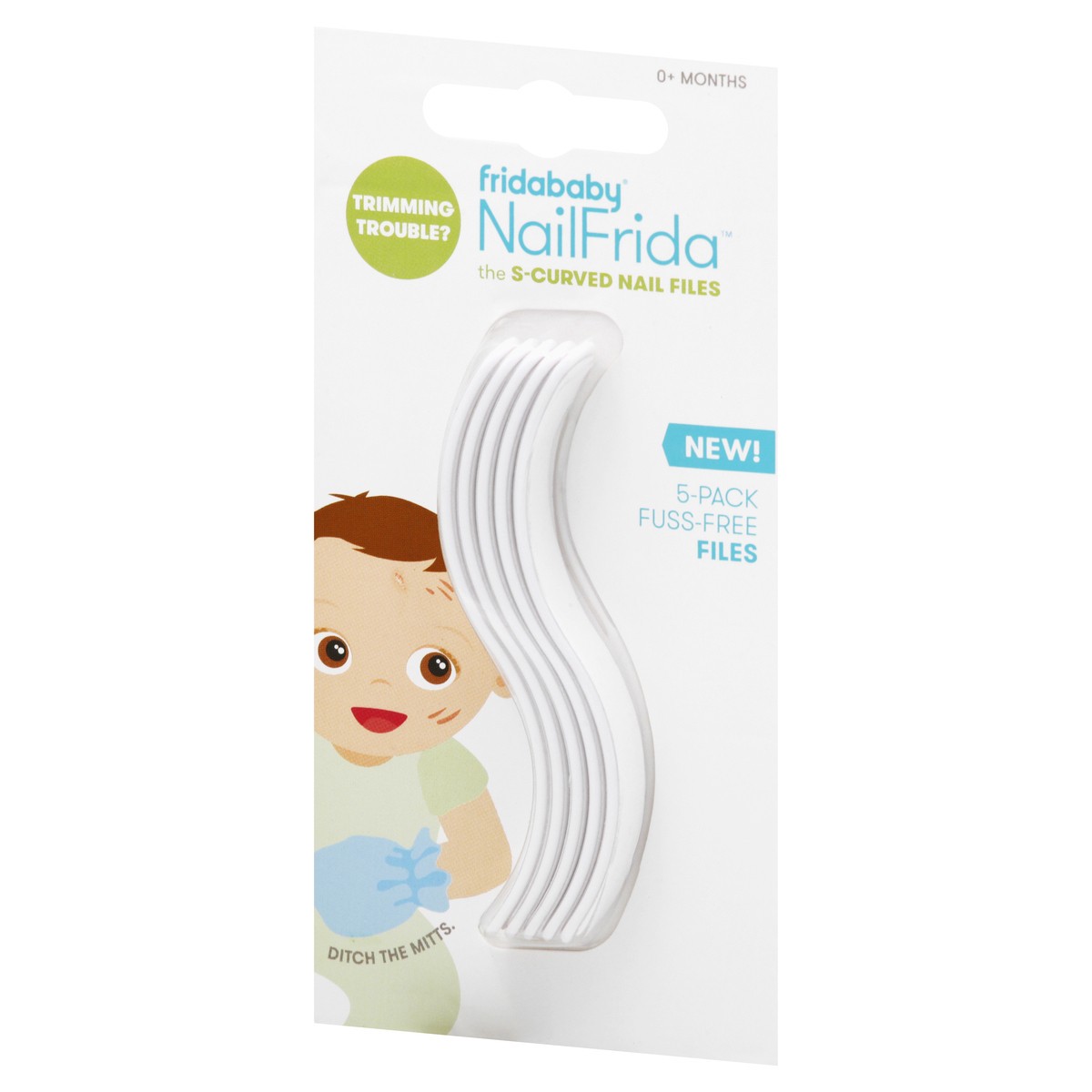 slide 6 of 11, Fridababy NAILFRIDA 5-Pack S-Curved Nail Files 5 ea, 5 ct