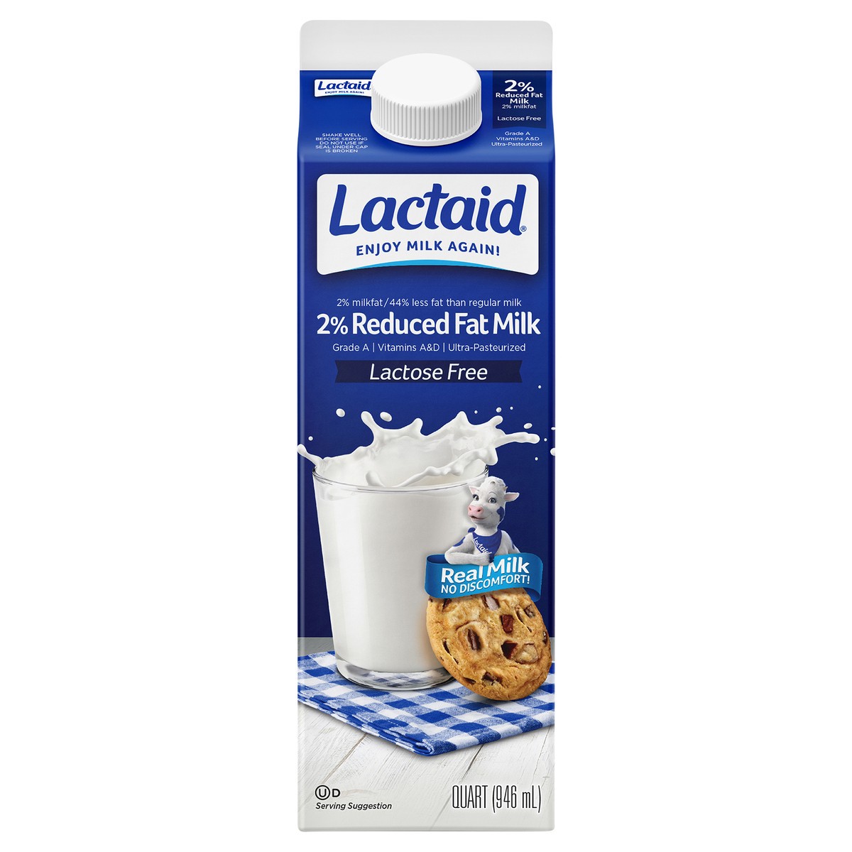 slide 4 of 4, Lactaid 2% Reduced Fat Milk, 32 oz, 1 qt