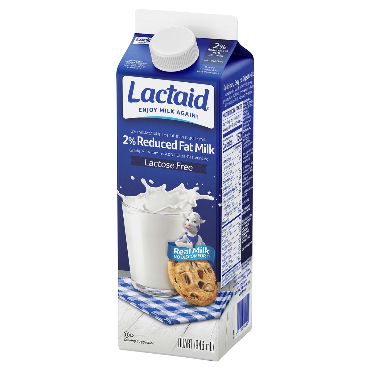 slide 2 of 4, Lactaid 2% Reduced Fat Milk, 32 oz, 1 qt