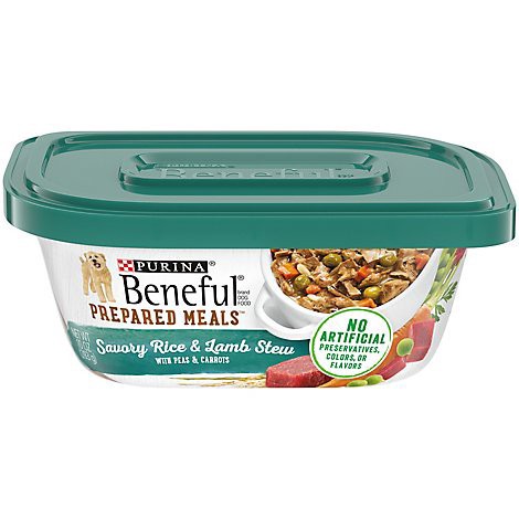 slide 1 of 1, Beneful Prepared Meals Savory Rice & Lamb Wet Dog Food - 10 Oz, 10 oz