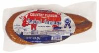 slide 1 of 1, Country Pleasin' Pork Smoked Sausage, 14 oz