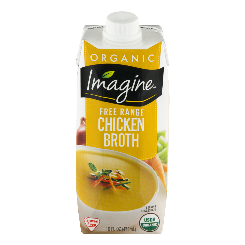slide 1 of 6, Imagine Organic Free Range Chicken Broth, 16 fl oz