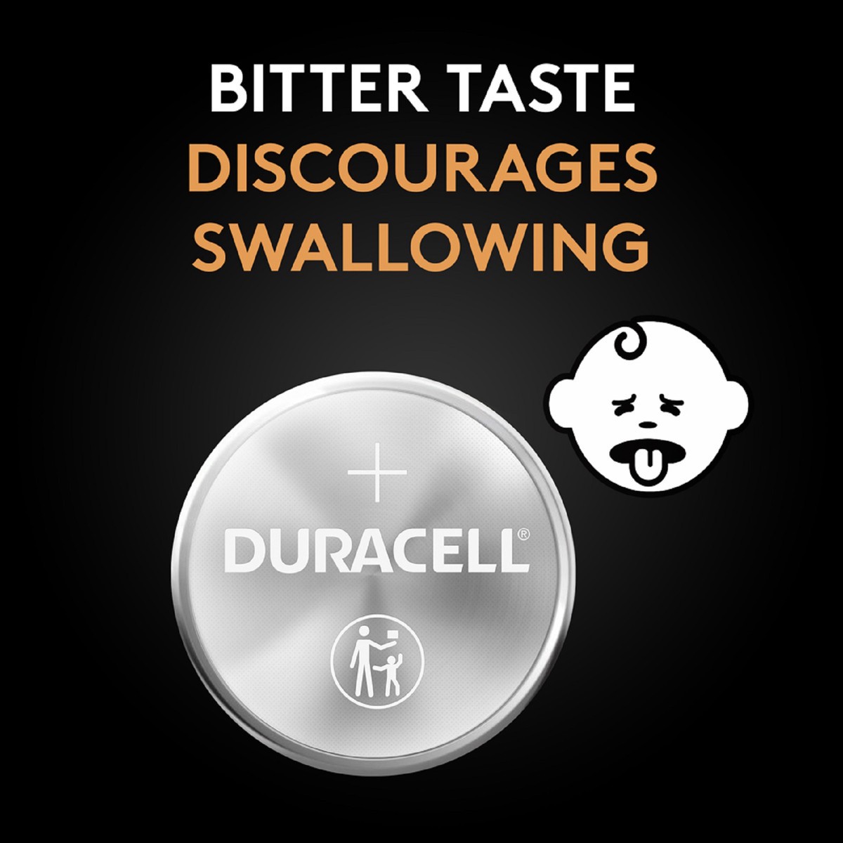 slide 2 of 3, Duracell Lithium Coin batteries with bitterant coating provide reliable, long-lasting power for your specialty devices, so you can be confident these batteries will be ready when you need them., 4 pk