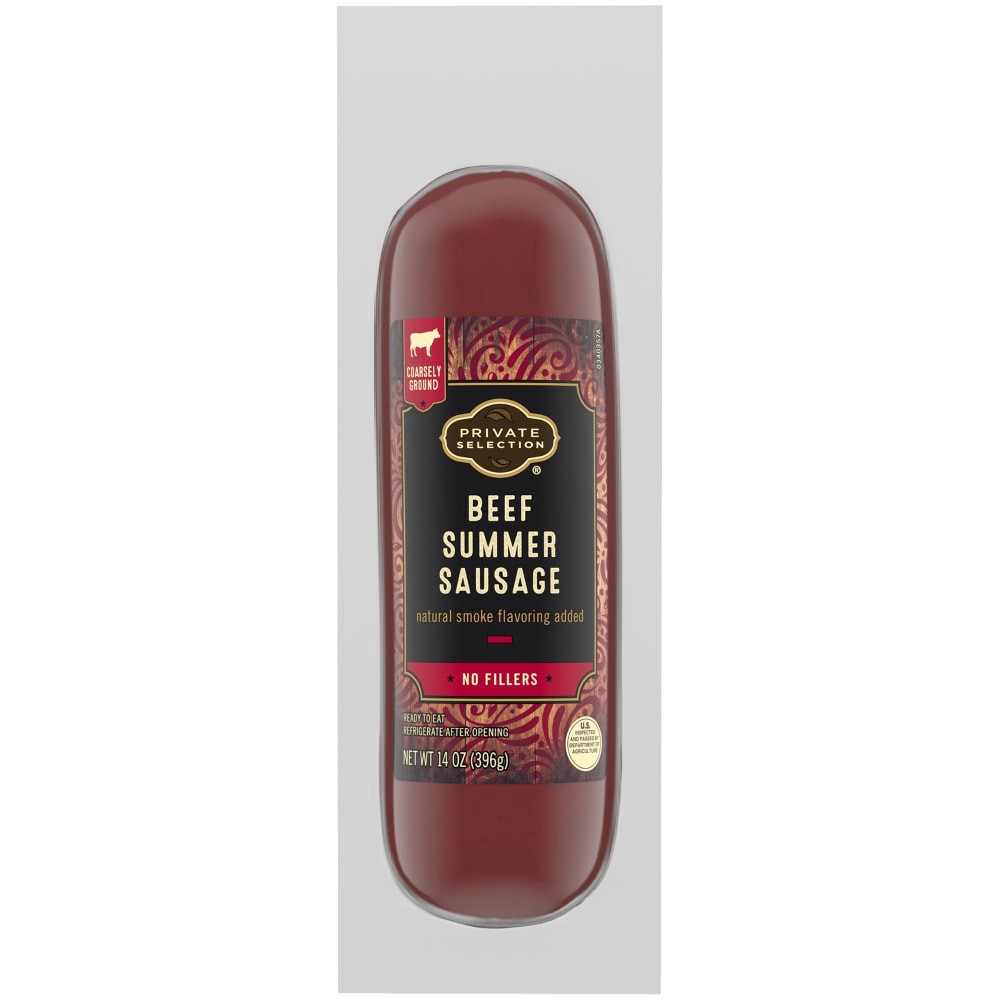 slide 2 of 4, Private Selection Beef Summer Sausage, 14 oz