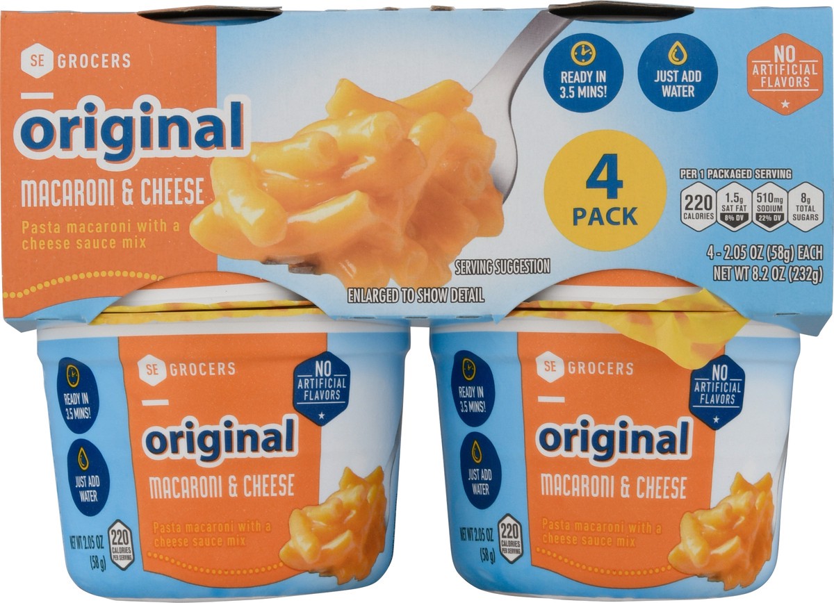 slide 8 of 14, SE Grocers Spdy Mac Chs Cup 4Pk, 2 oz