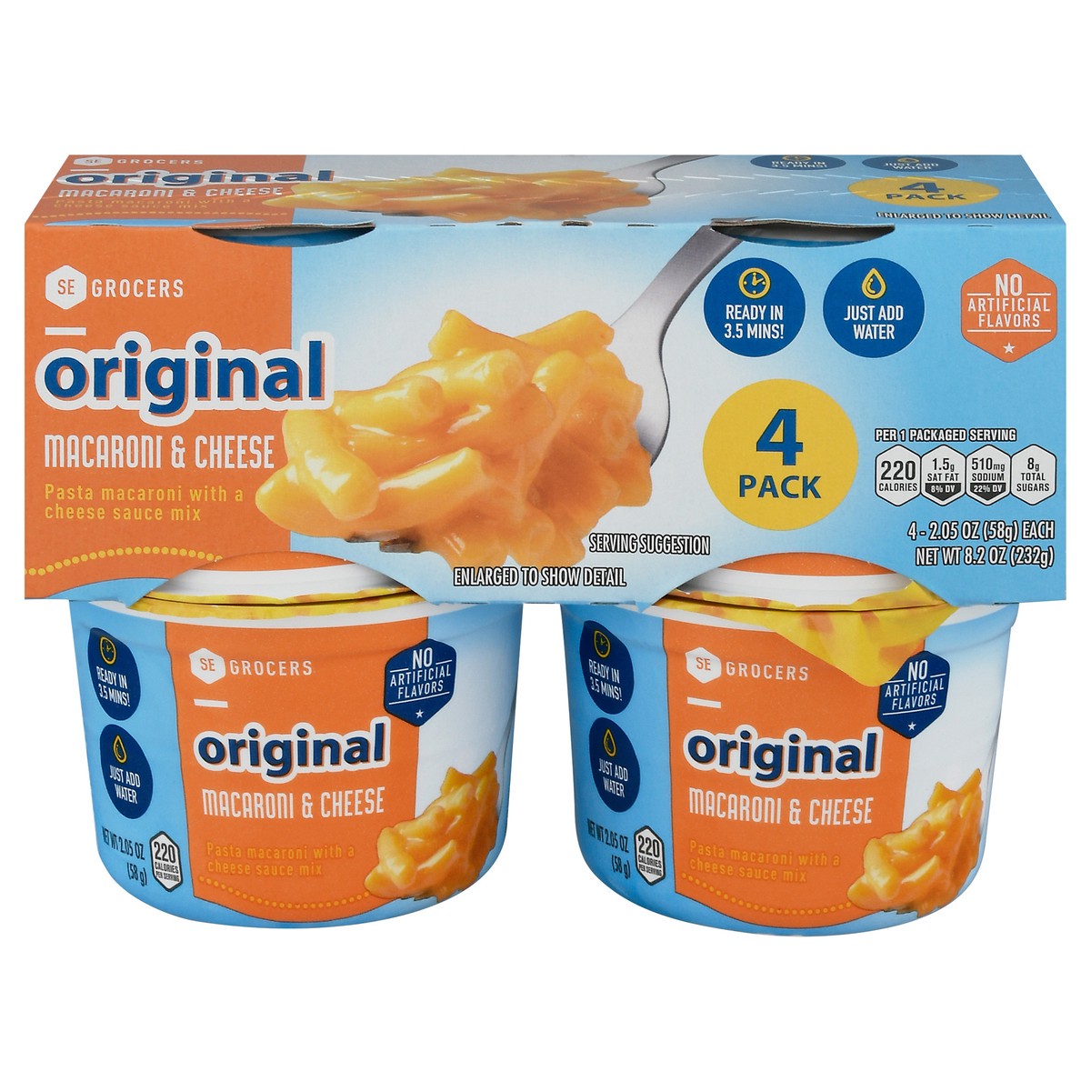 slide 2 of 14, SE Grocers Spdy Mac Chs Cup 4Pk, 2 oz