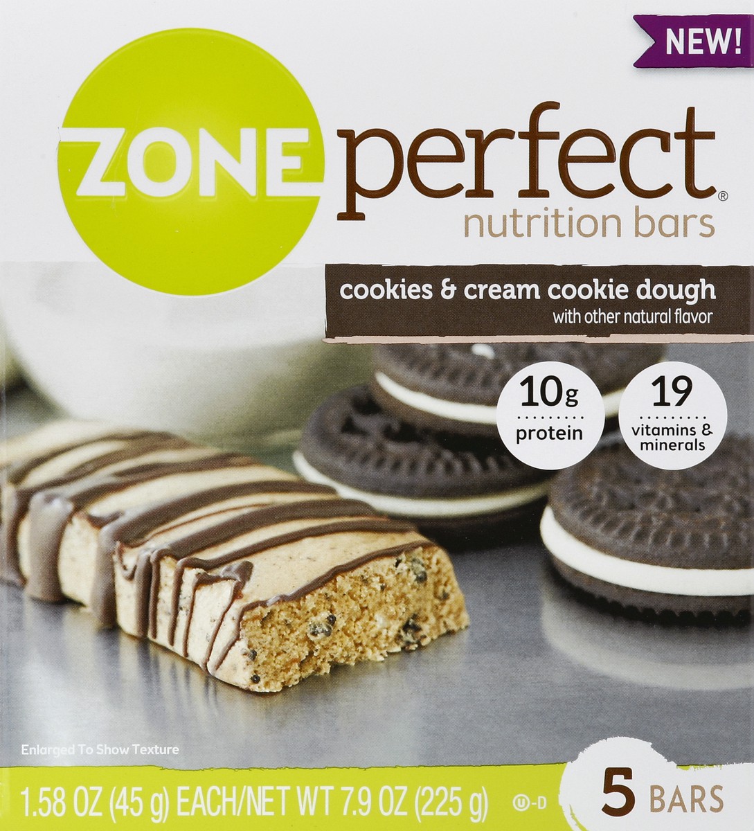 slide 1 of 8, Zone Perfect Nutrition Bar 5 ea, 5 ct