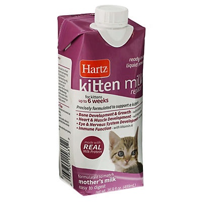 slide 1 of 1, Hartz Kitten Milk Replacer Liquid Formula, 16.9 fl oz