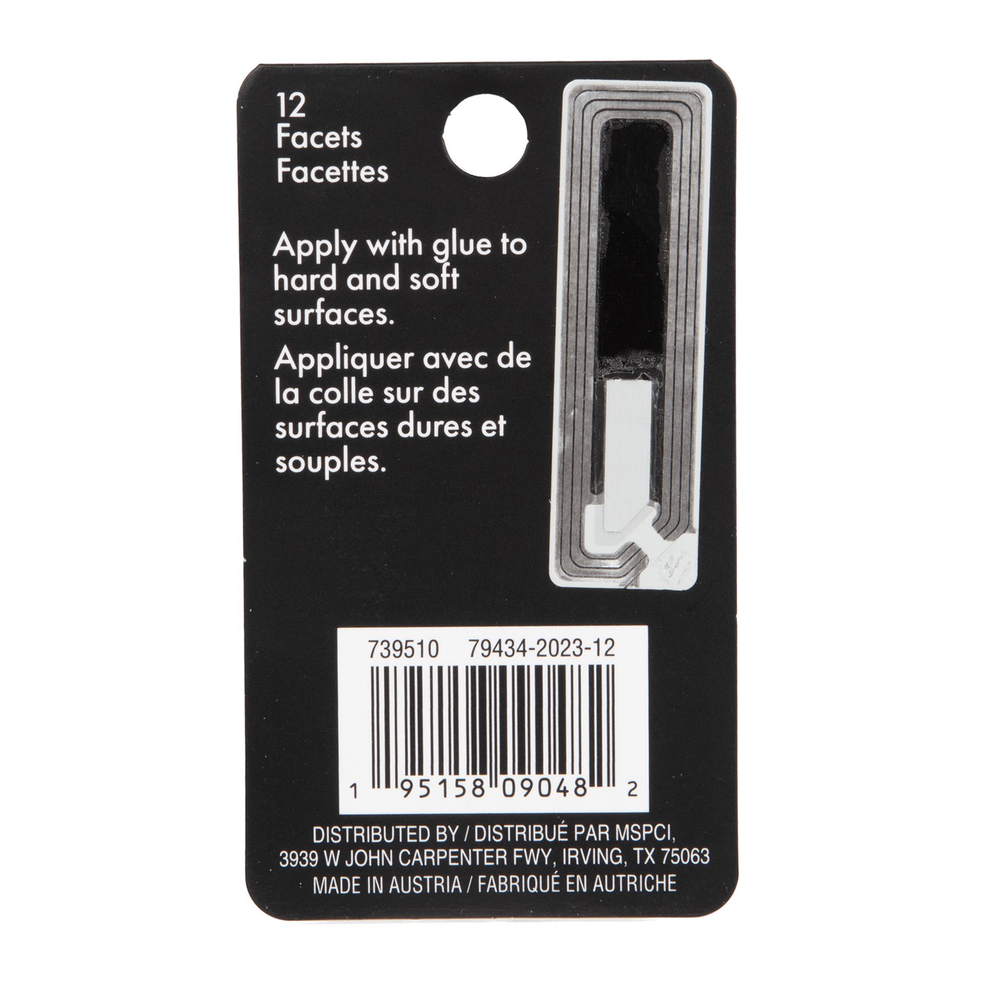 slide 3 of 4, 6mm Crystal Raindrop Glue-On Austrian Crystals By Bead Landing, 10ct., 6 mm