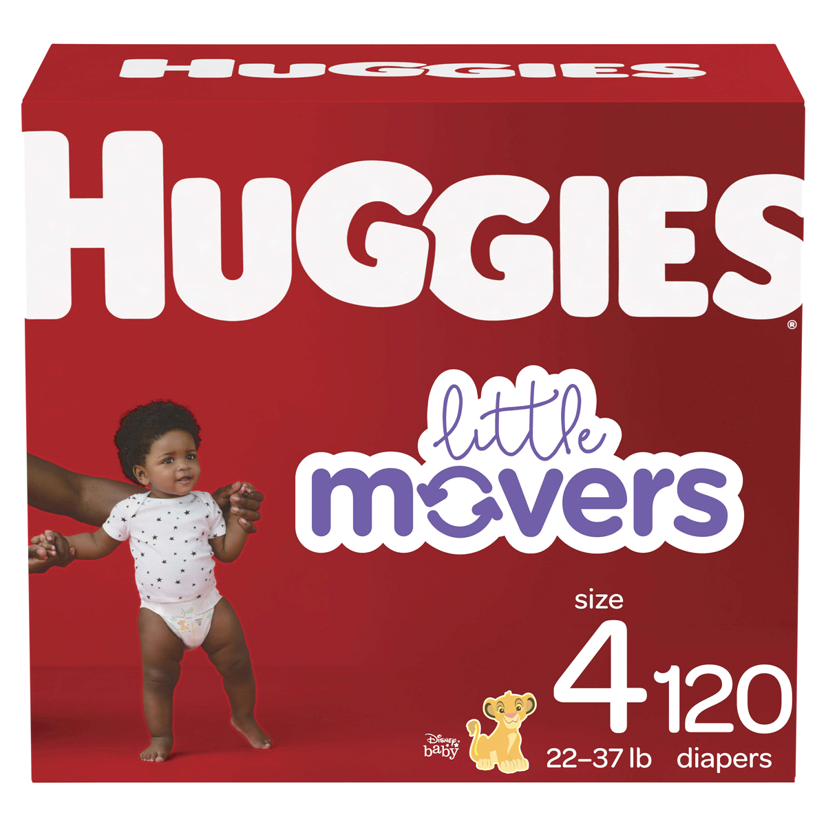 slide 1 of 1, Huggies Diapers Disney Baby 4 Huge Value, 120 ct