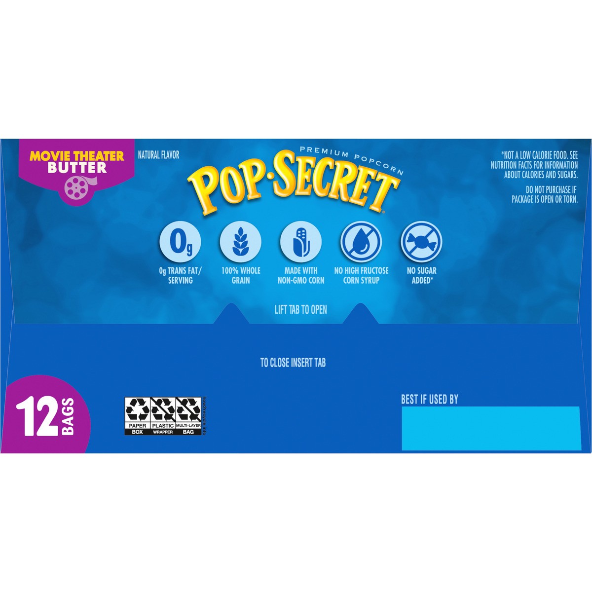 slide 3 of 9, Pop-Secret Microwave Popcorn, Movie Theater Butter, Flavor, 3 Oz Sharing Bags, 12 Ct, 38.4 oz