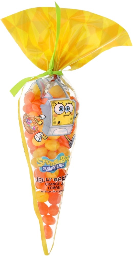 slide 1 of 1, Galerie Spongebob Squarepants Orange & Lemon Flavored Jelly Beans Carrot Bag, 3.37 oz