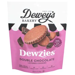 Dewey's Bakery Double Chocolate Dewzies Layered Cookies