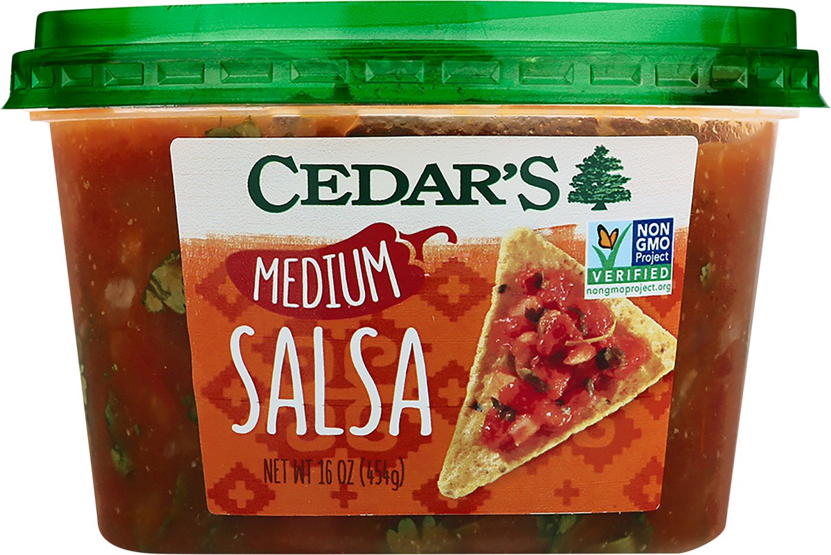 slide 3 of 4, Cedar's Medium Salsa, 16 oz