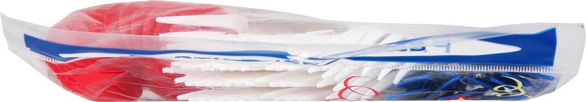 slide 3 of 6, Party Essentials Plastic Cutlery Red White Blue, 51 ct
