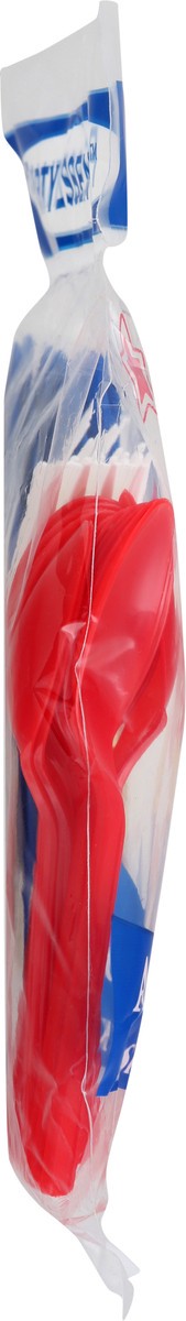 slide 6 of 6, Party Essentials Plastic Cutlery Red White Blue, 51 ct