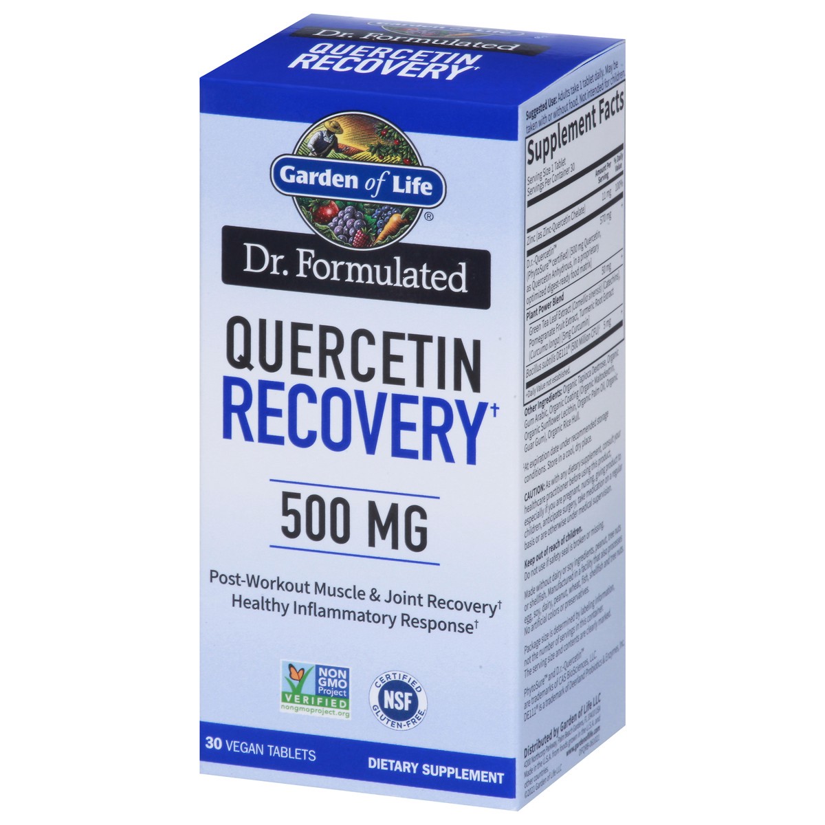slide 2 of 9, Garden of Life Dr. Formulated 500 mg Quercetin Recovery 30 Vegan Tablets, 1 ct