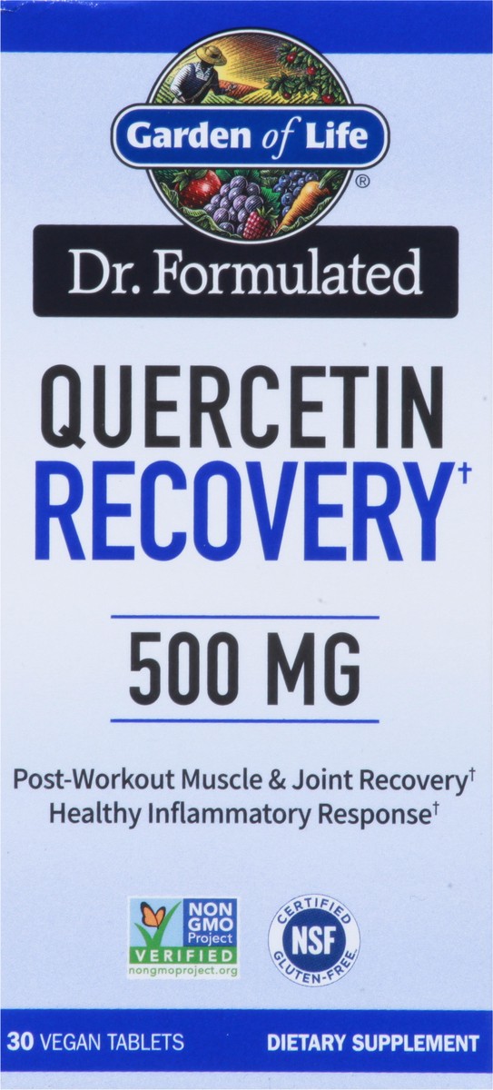 slide 5 of 9, Garden of Life Dr. Formulated 500 mg Quercetin Recovery 30 Vegan Tablets, 1 ct