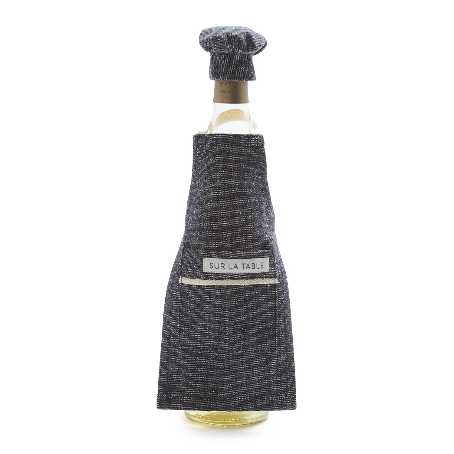 slide 1 of 1, Sur La Table The Sommelier Signature Apron Bottle Cover, 1 ct