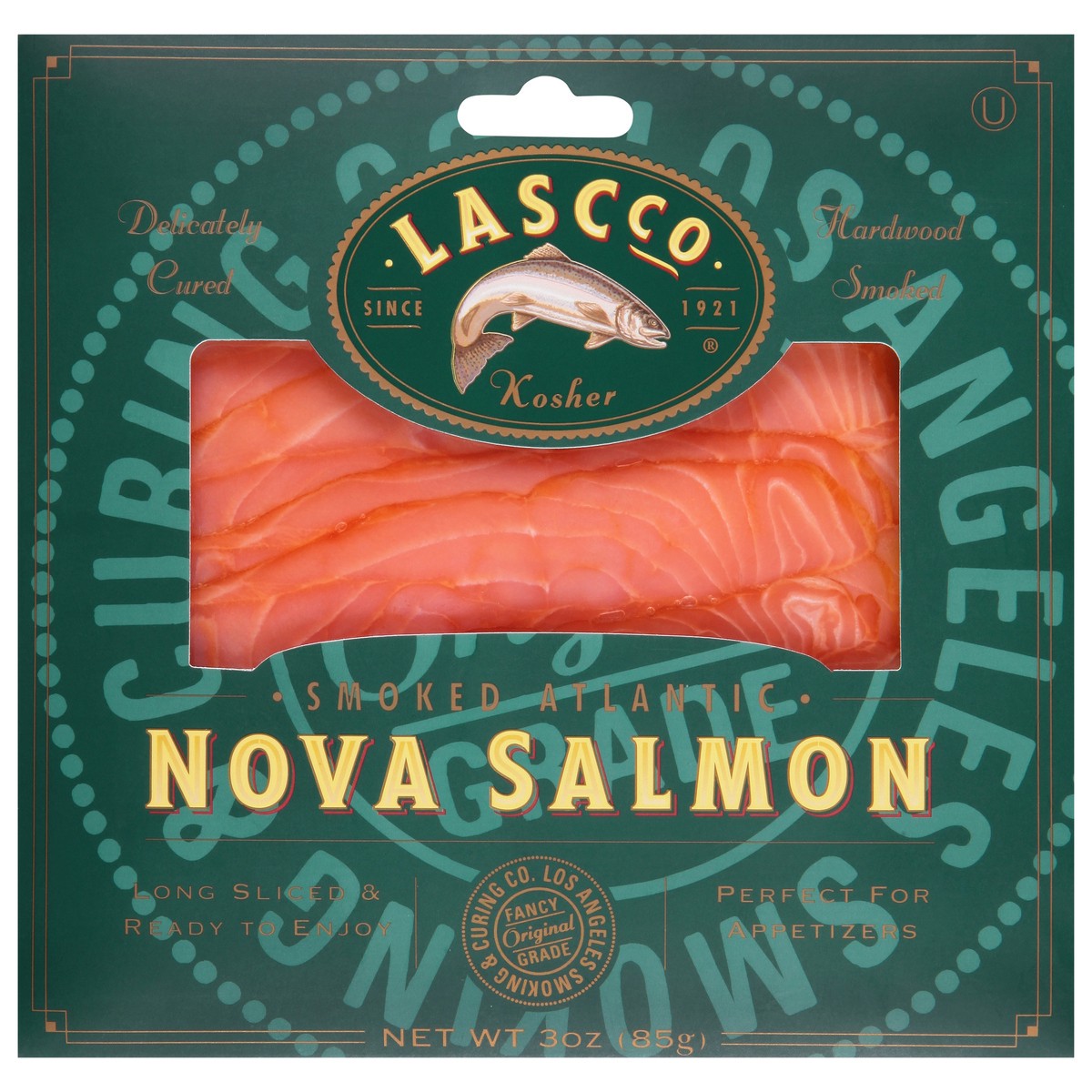 slide 1 of 9, Lascco Nova Salmon 3 oz, 