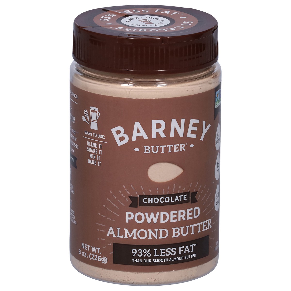 slide 3 of 9, Barney Butter Powdered Chocolate Almond Butter 8 oz, 8 oz