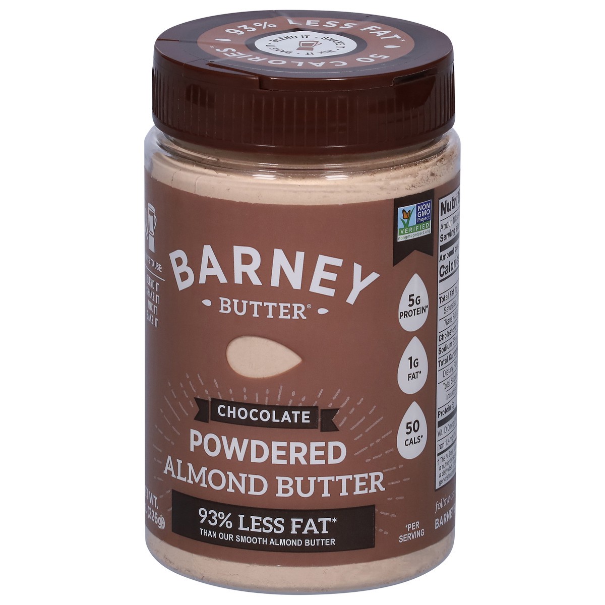 slide 5 of 9, Barney Butter Powdered Chocolate Almond Butter 8 oz, 8 oz