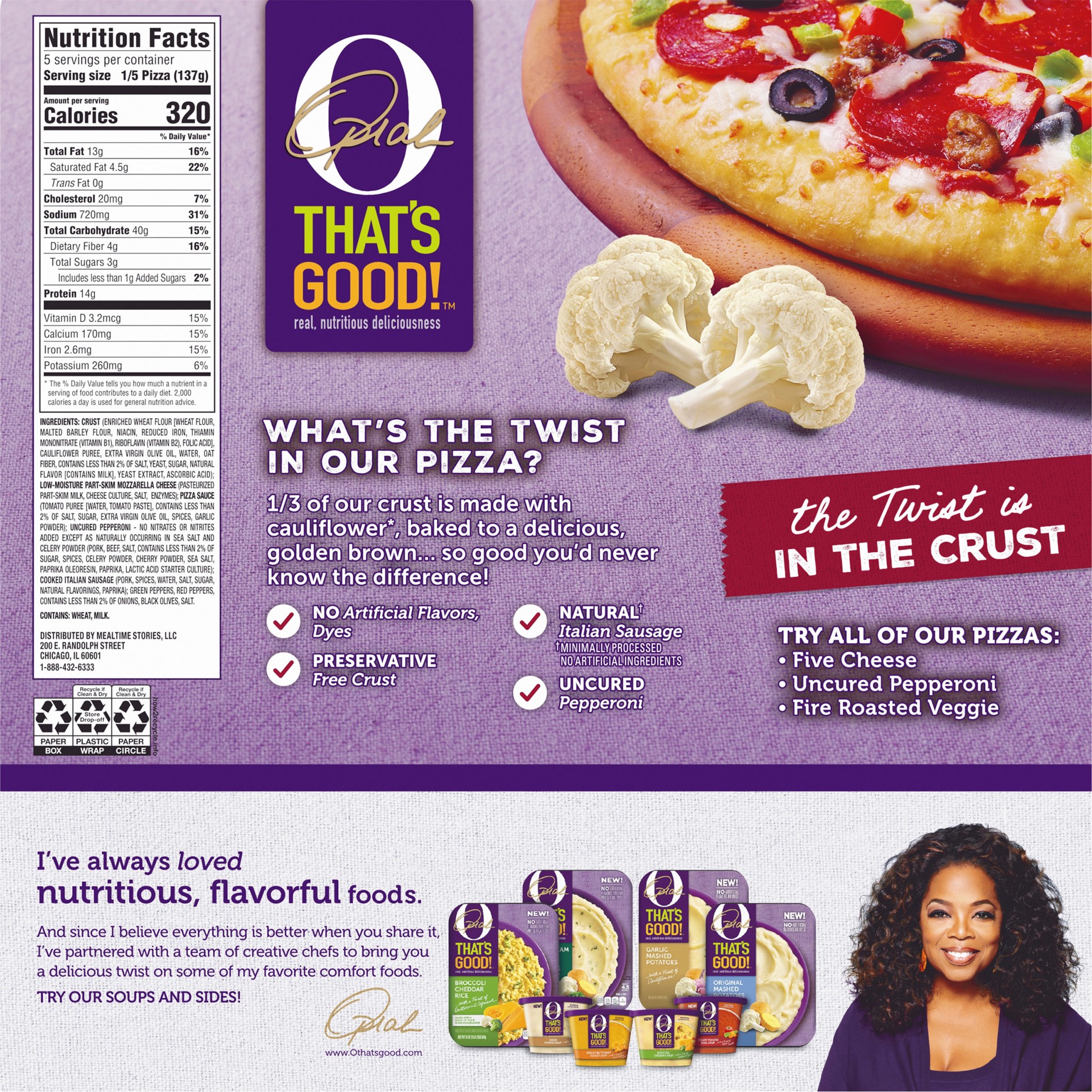 slide 6 of 10, O, That's Good! O That’s Good! Classic Crust Supreme Pizza, 24.1 oz
