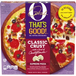 O, That’s Good! Supreme Frozen Pizza with Cauliflower Classic Crust