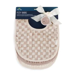 ITZY RITZY Itzy Bibs - 3pk Muslin Check Yes
