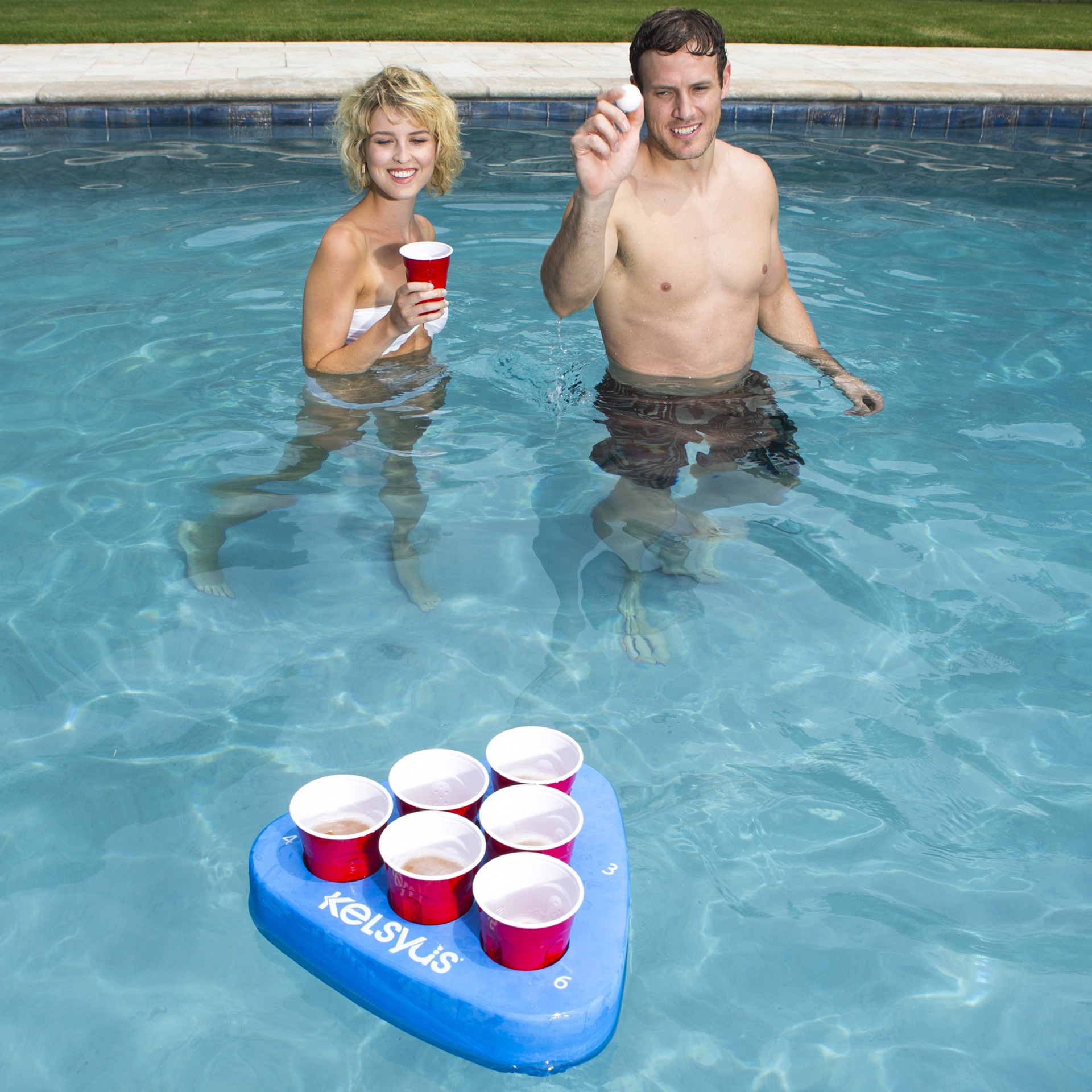 slide 5 of 11, SwimWays Kelsyus Floating Pong, 1 ct