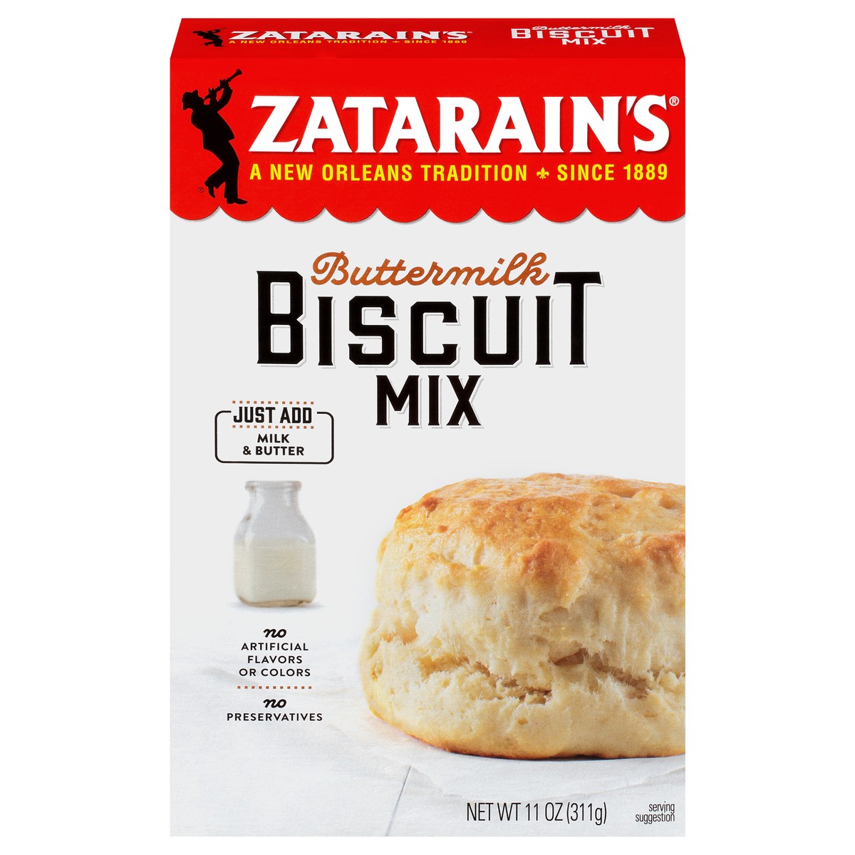 slide 8 of 13, Zatarain's Buttermilk Biscuit Mix, 11 oz, 11 oz