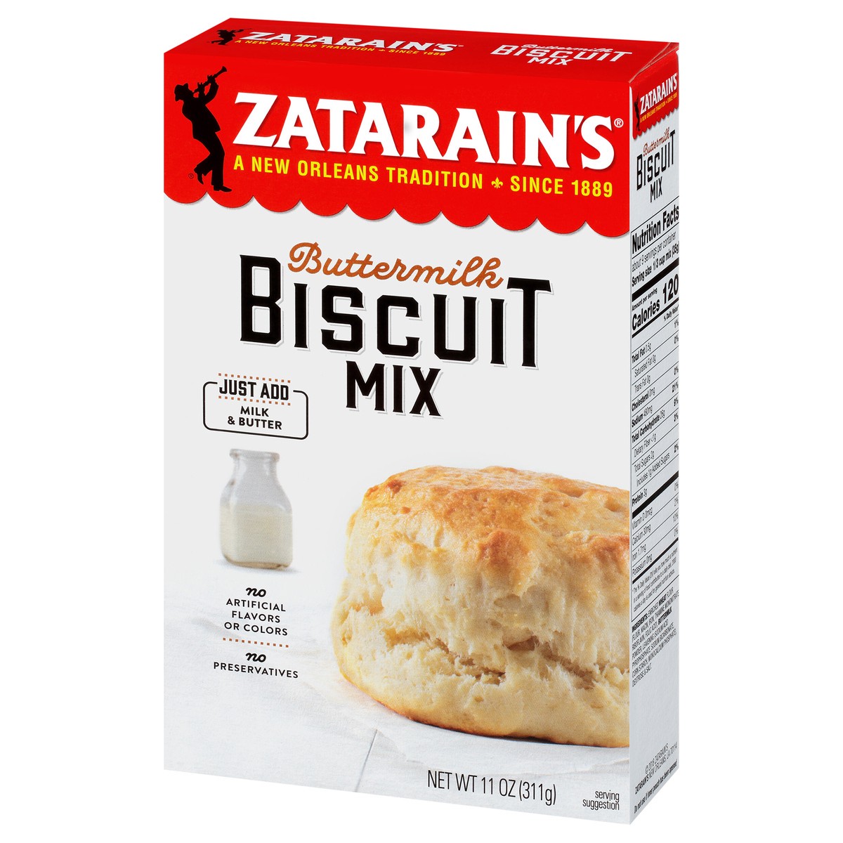 slide 9 of 13, Zatarain's Buttermilk Biscuit Mix, 11 oz, 11 oz