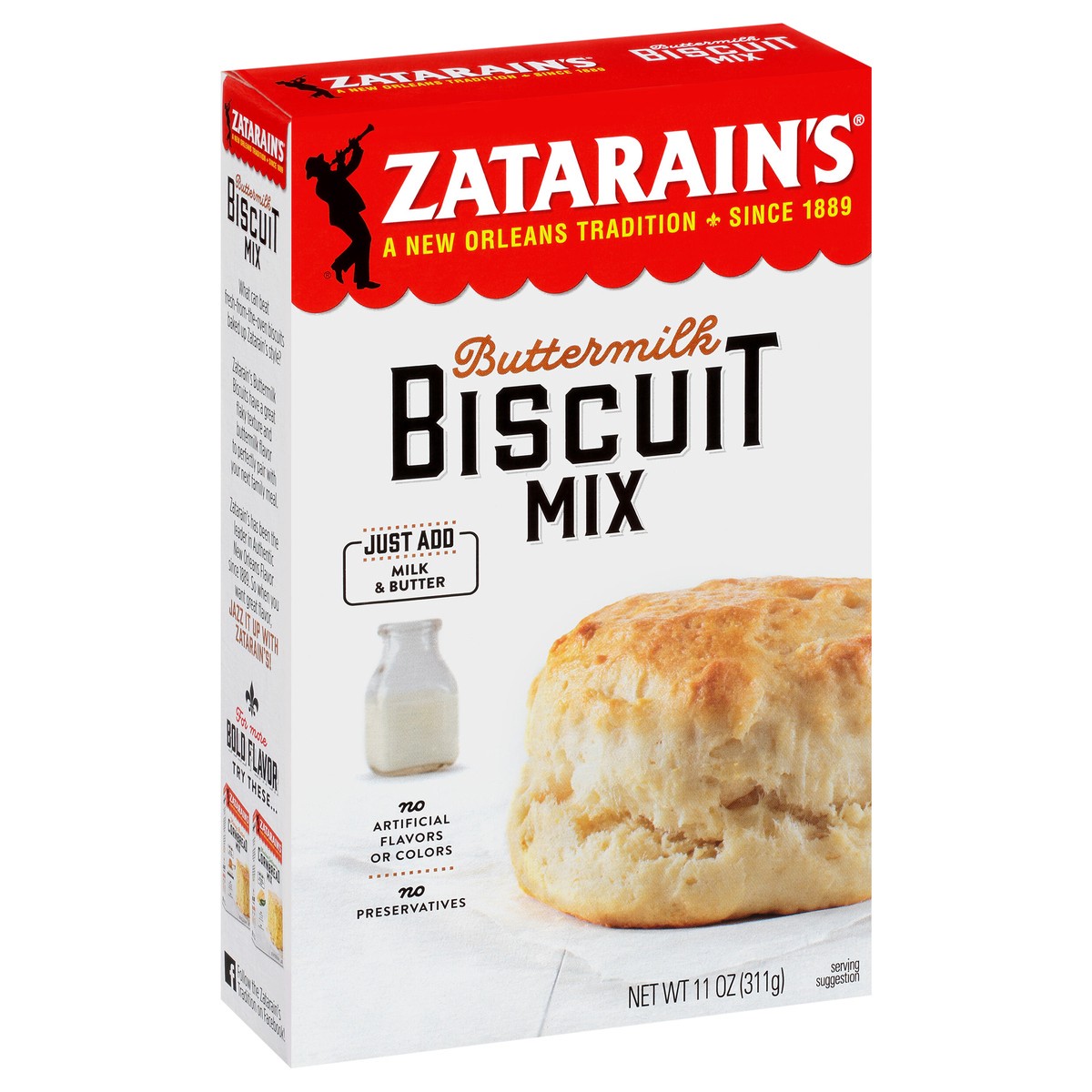 slide 13 of 13, Zatarain's Buttermilk Biscuit Mix, 11 oz, 11 oz