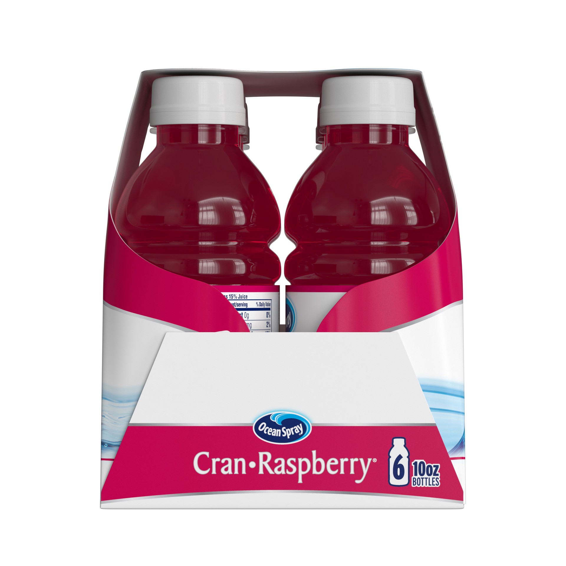 slide 6 of 6, Ocean Spray Cran-Raspberry Cranberry Raspberry Juice Drinks, 10 Fl Oz Bottles, 6 Count, 6 ct; 10 fl oz