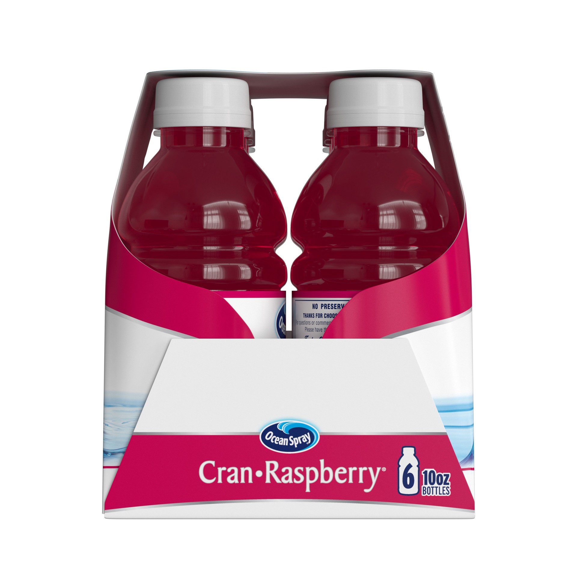 slide 4 of 6, Ocean Spray Cran-Raspberry Cranberry Raspberry Juice Drinks, 10 Fl Oz Bottles, 6 Count, 6 ct; 10 fl oz