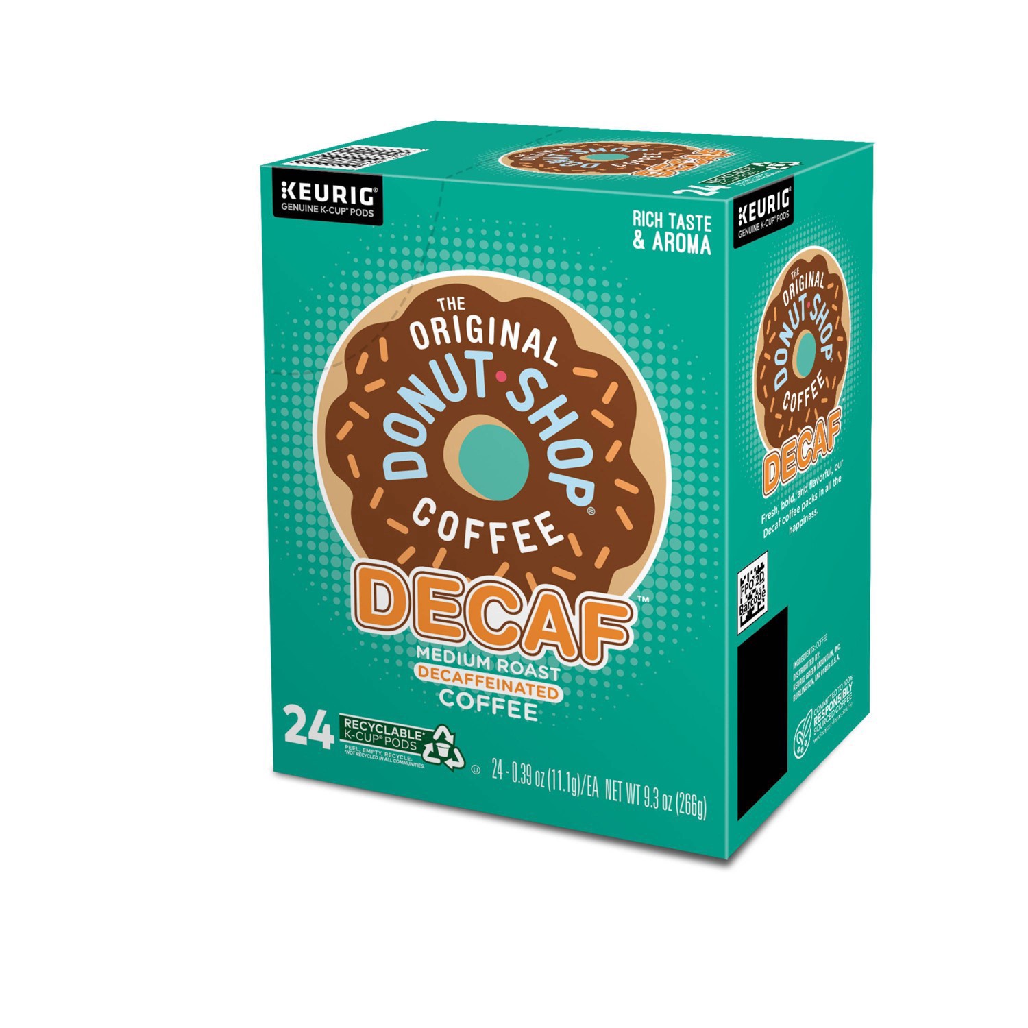 slide 2 of 8, The Original Donut Shop Decaf Keurig Single-Serve K-Cup Pods, Medium Roast Coffee- 24 ct, 24 ct