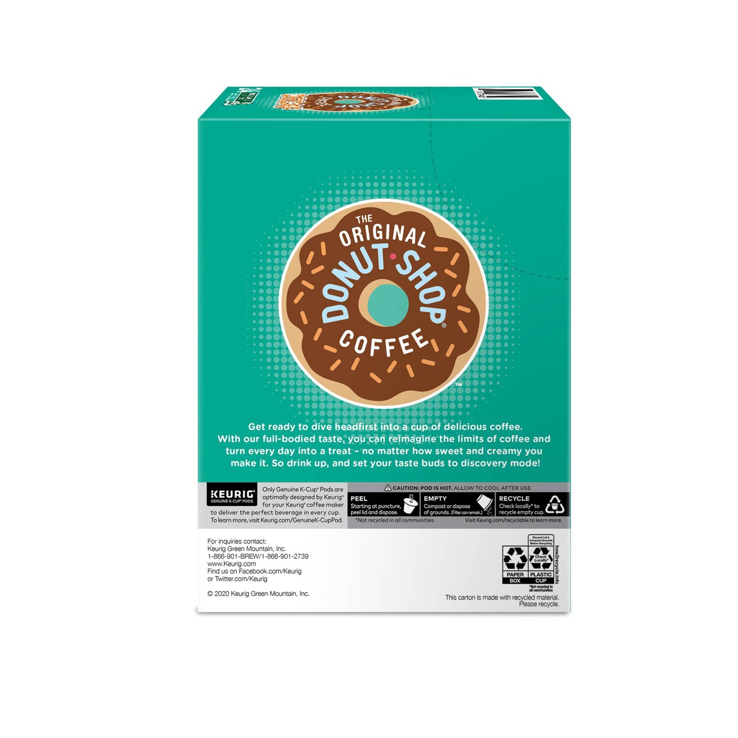 slide 6 of 8, The Original Donut Shop Decaf Keurig Single-Serve K-Cup Pods, Medium Roast Coffee- 24 ct, 24 ct