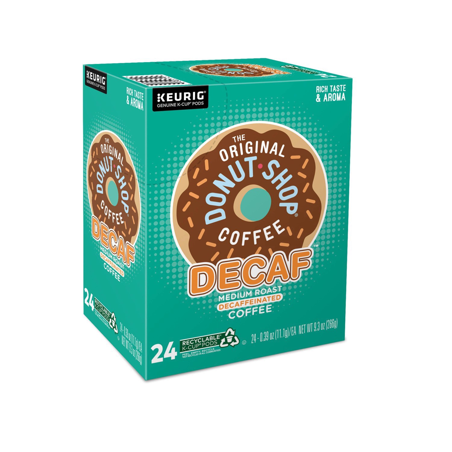 slide 3 of 8, The Original Donut Shop Decaf Keurig Single-Serve K-Cup Pods, Medium Roast Coffee- 24 ct, 24 ct