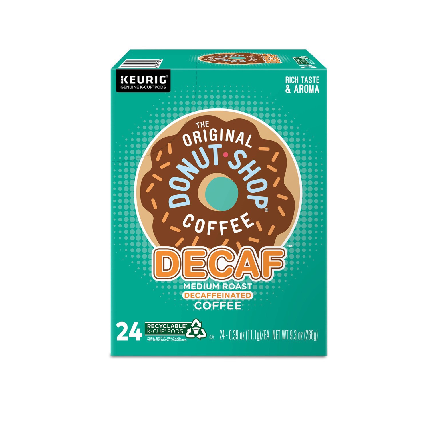 slide 4 of 8, The Original Donut Shop Decaf Keurig Single-Serve K-Cup Pods, Medium Roast Coffee- 24 ct, 24 ct