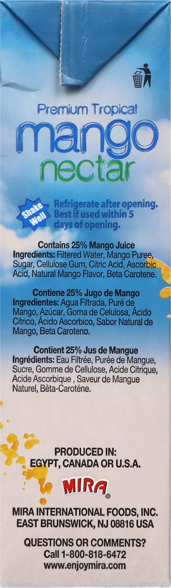 slide 9 of 14, Mira Mango Nectar 33.8 fl oz, 33.8 fl oz