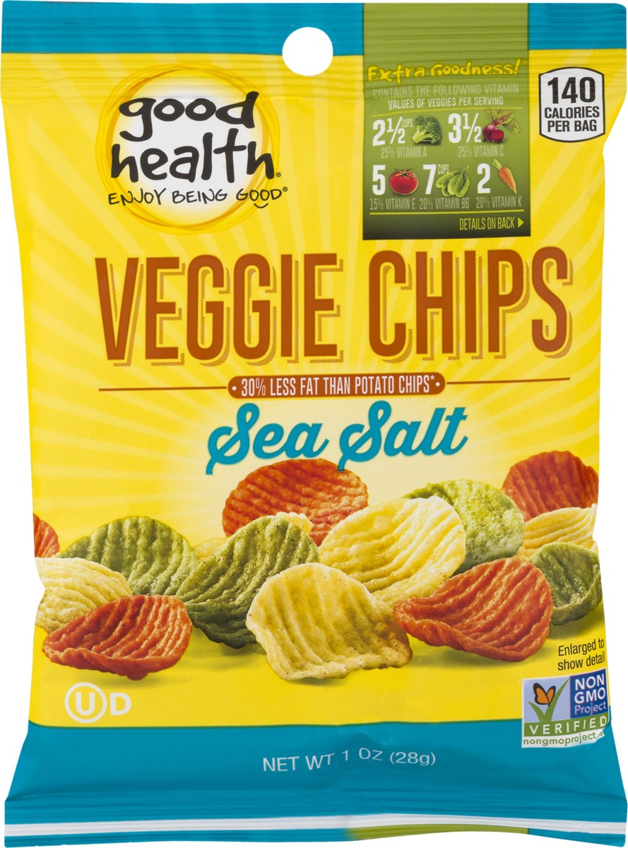 slide 10 of 11, Good Health Veggie Chips Sea Salt, 1 oz