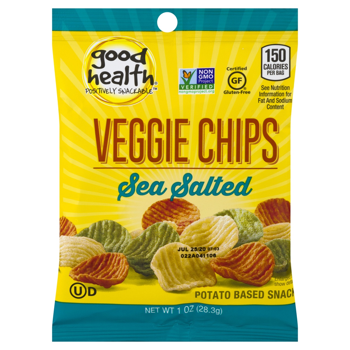 slide 1 of 11, Good Health Veggie Chips Sea Salt, 1 oz