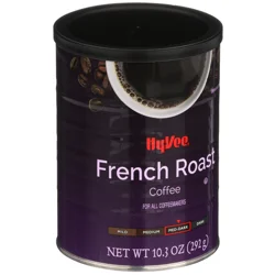 Hy-vee Med-dark French Roast 100% Coffee - 10.3 oz