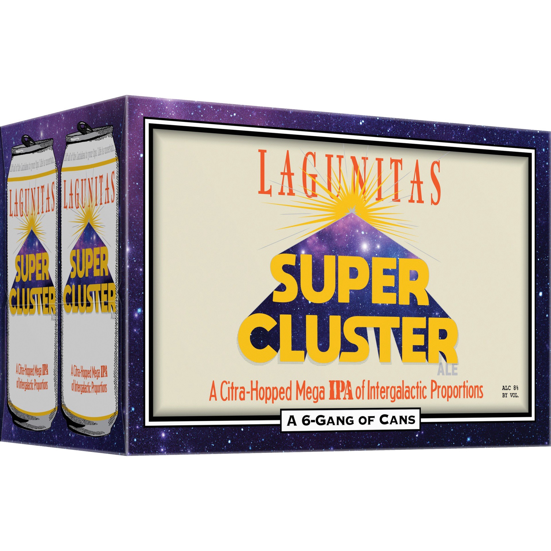 slide 1 of 3, Lagunitas Super Cluster Ale, 6 Pack, 12 fl. oz. Cans, 6 ct; 12 oz