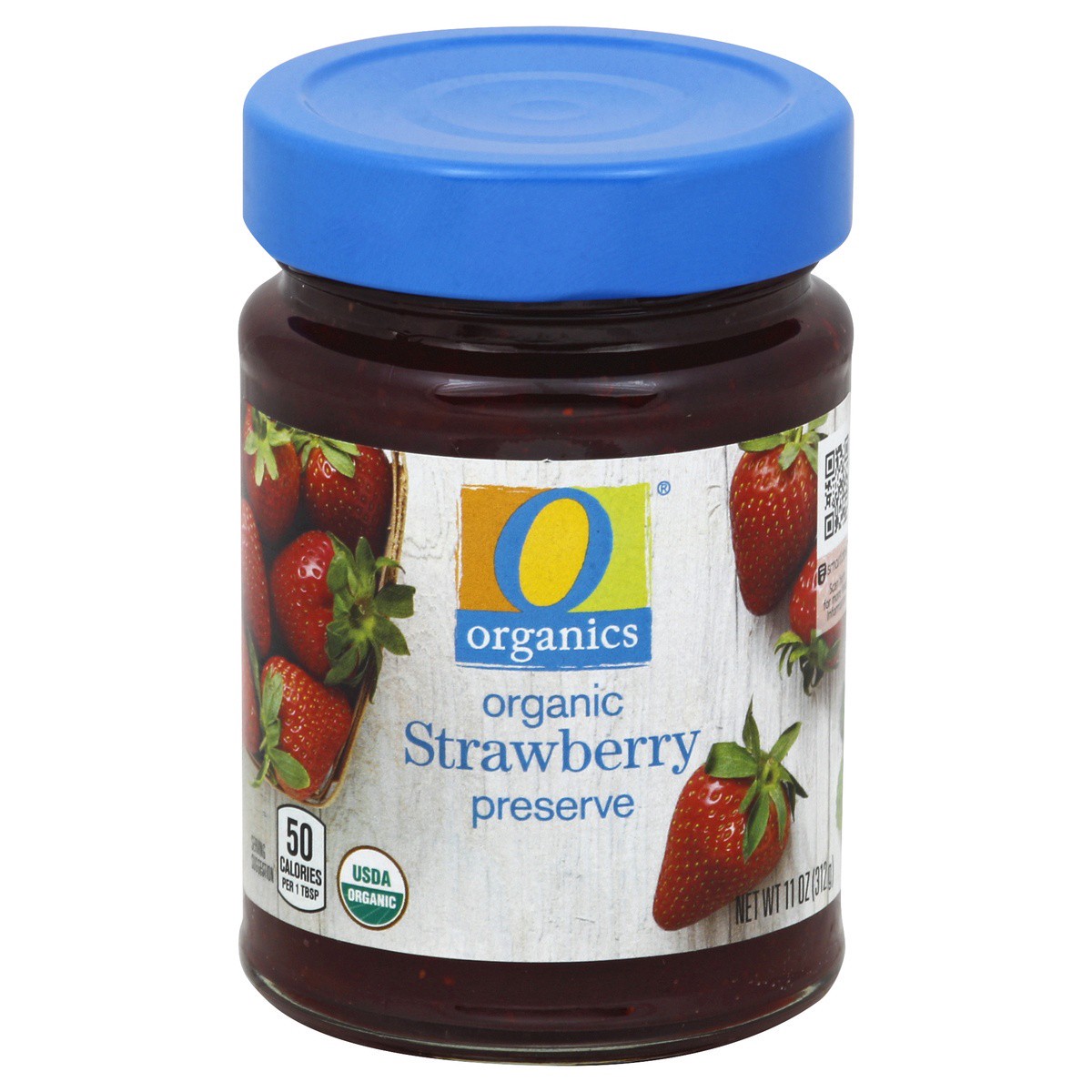 slide 1 of 2, O Organics Organic Preserves Strawberry, 11 oz