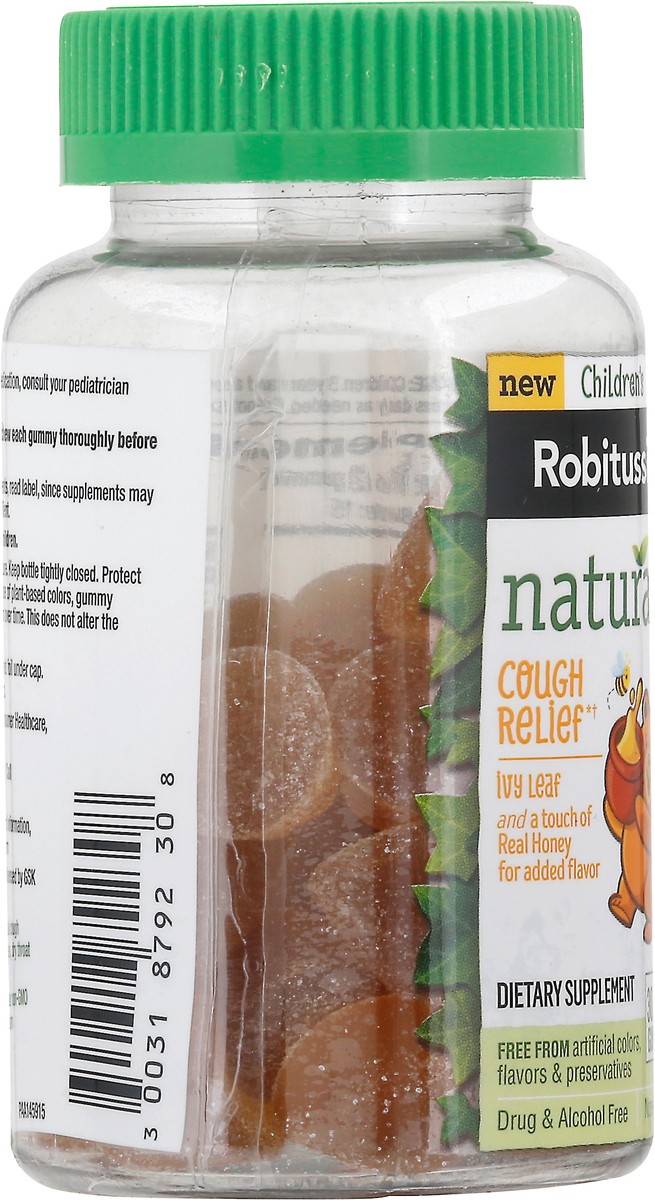 slide 9 of 9, Robitussin Naturals Children's Cough Relief 30 Gummies, 30 ct