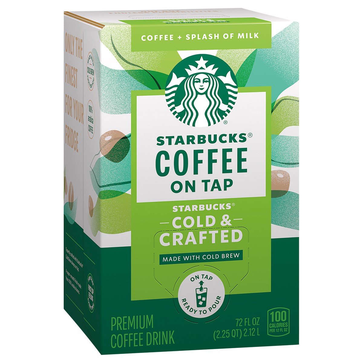 slide 9 of 11, Starbucks Cold & Crafted Premium Coffee Drink with + Splash of Milk 72 Fl Oz, 72 fl oz