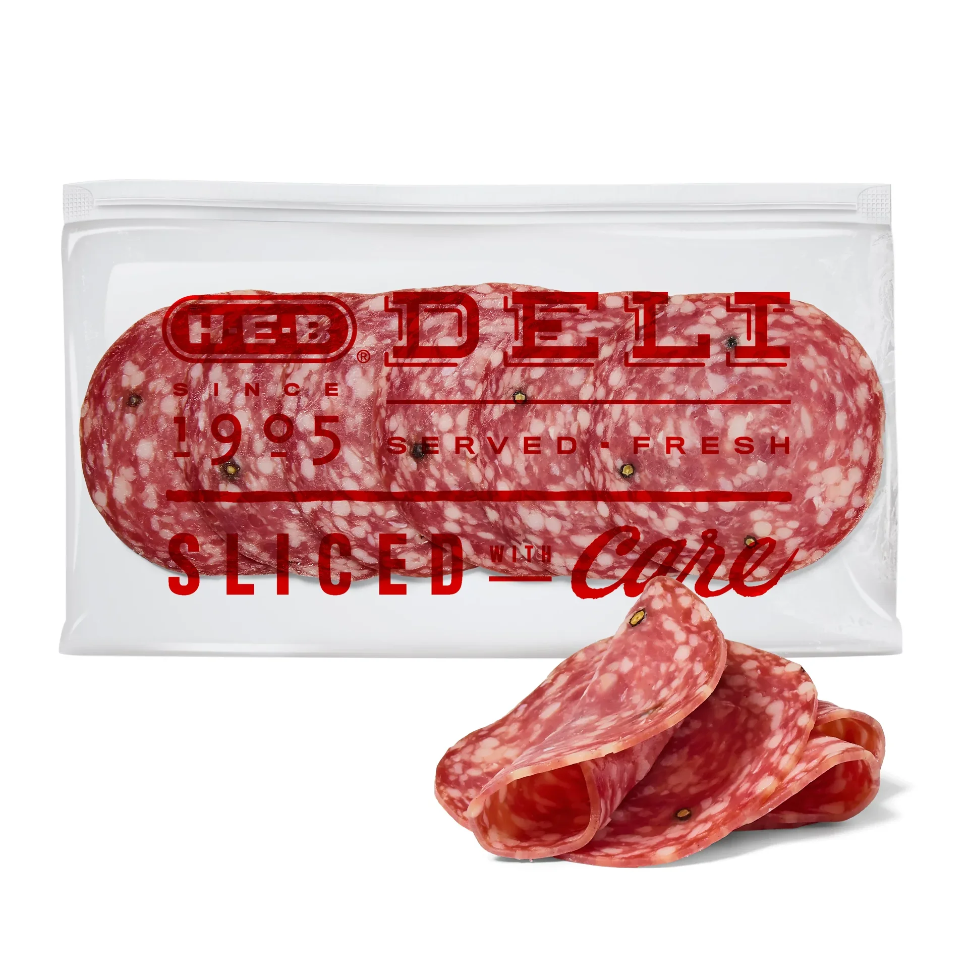 slide 1 of 1, H-E-B Deli Uncured Italian Dry Salami, Sandwich Sliced, per lb